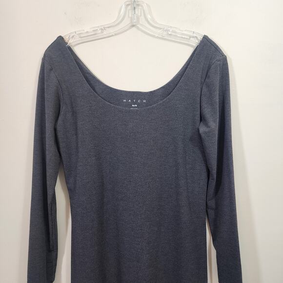 Hatch 3/4 sleeve bodycon maternity dress with shelf bra woman's size medium - Picture 6 of 7